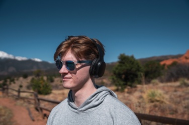 Logotrade promotional giveaway picture of: RCS recycled plastic Elite Foldable wireless headphone