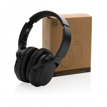 Logotrade corporate gift image of: RCS recycled plastic Elite Foldable wireless headphone