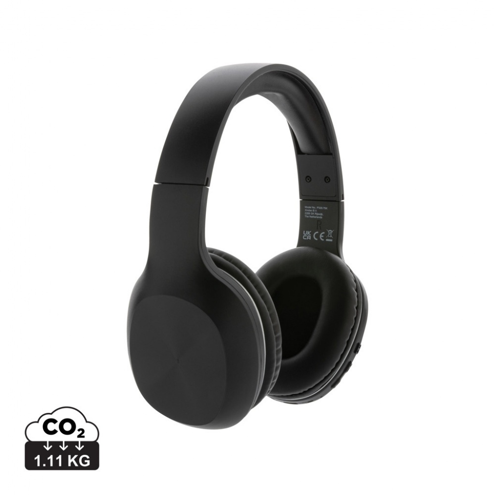 Logo trade promotional gift photo of: RCS recycled plastic JAM wireless headphone