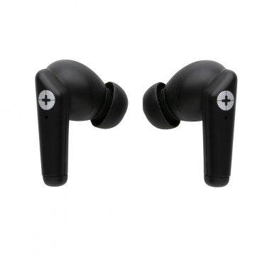 Logo trade promotional items image of: RCS recycled plastic Swiss Peak TWS earbuds 2.0