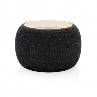 Logotrade business gift image of: RCS Rplastic/PET and bamboo 5W speaker