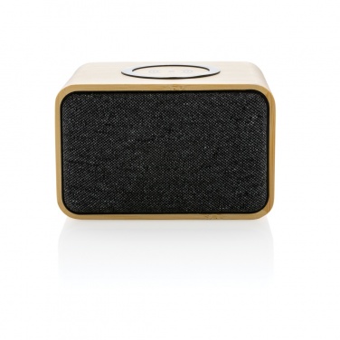 Logotrade corporate gifts photo of: RCS Rplastic 3W speaker with bamboo 5W wireless