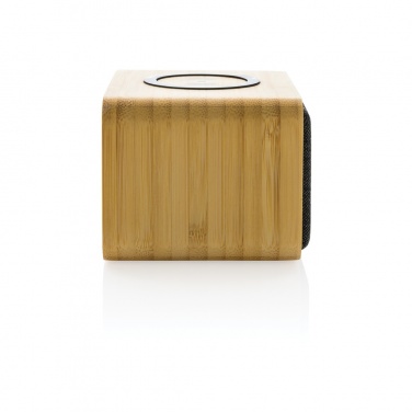 Logo trade promotional giveaways image of: RCS Rplastic 3W speaker with bamboo 5W wireless