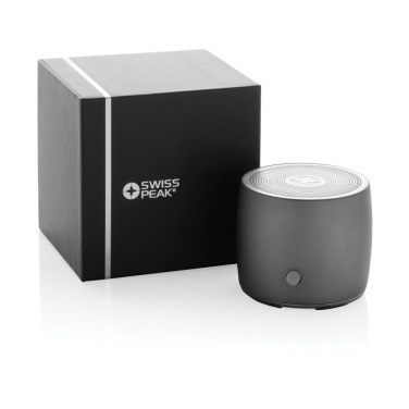 Logotrade advertising product picture of: Swiss Peak RCS recycled aluminum 3W bass speaker