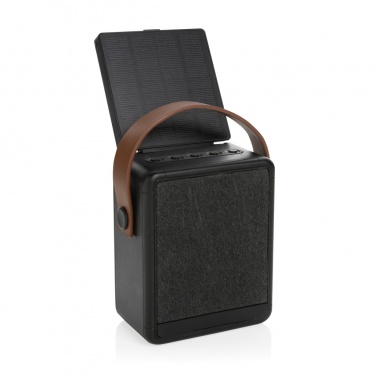 Logo trade promotional products image of: Skywave RCS recycled plastic solar speaker 12W