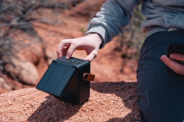 Logotrade promotional giveaway picture of: Skywave RCS recycled plastic solar speaker 12W