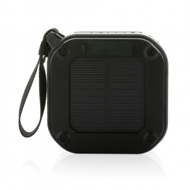 Logo trade advertising products image of: 3W RCS recycled plastic wireless sunwave solar speaker