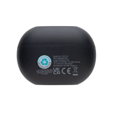 Logo trade promotional giveaway photo of: Prolink RCS recycled plastic hybrid ANC/ENC earbud