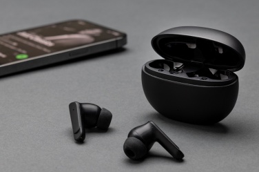 Logo trade promotional gifts image of: Prolink RCS recycled plastic hybrid ANC/ENC earbud