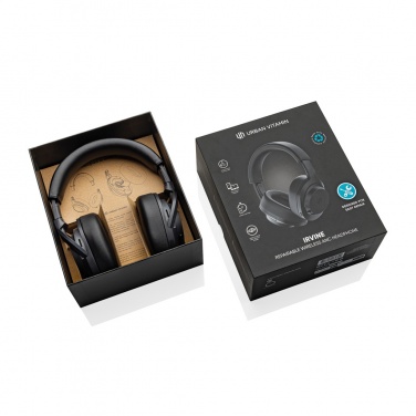 Logo trade promotional giveaways image of: Irvine RCS recycled and repairable ANC wireless headphone