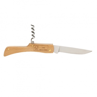 Logotrade business gifts photo of: Wooden knife with bottle opener