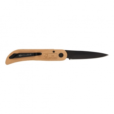 Logo trade promotional products image of: Nemus Luxury Wooden knife with lock