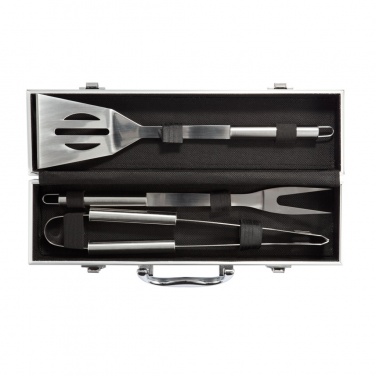 Logotrade promotional merchandise photo of: 3 pcs barbecue set in aluminium box