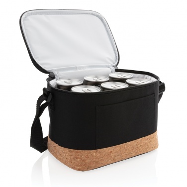 Logo trade promotional giveaway photo of: Two tone cooler bag with cork detail