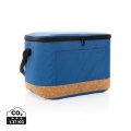 Impact AWARE™ XL RPET two tone cooler bag with cork detail, blue
