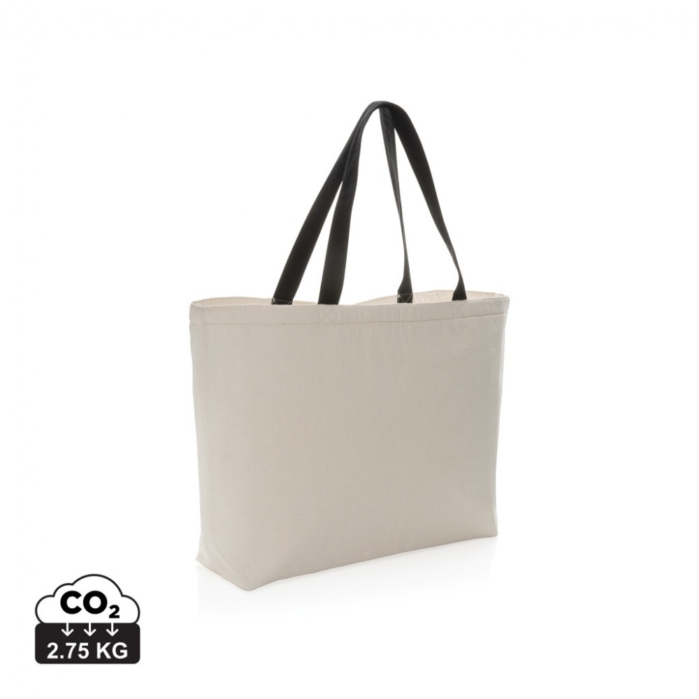 Logo trade promotional gifts image of: Impact Aware™ 285 gsm rcanvas large cooler tote undyed