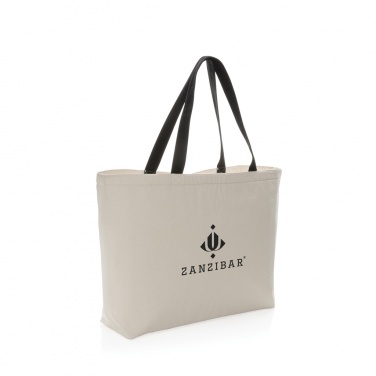 Logo trade promotional giveaways image of: Impact Aware™ 285 gsm rcanvas large cooler tote undyed