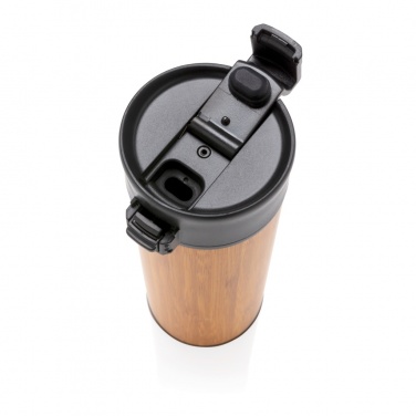 Logotrade corporate gift picture of: Bogota vacuum bamboo coffee mug