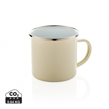 Logo trade promotional merchandise image of: Vintage enamel mug