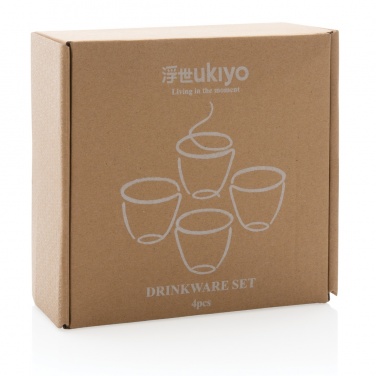 Logo trade business gift photo of: Ukiyo 4pcs drinkware set