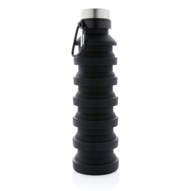 Logotrade promotional merchandise image of: Leakproof collapsible silicone bottle with lid