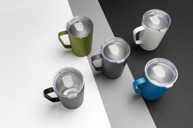 Logotrade business gift image of: RCS Recycled stainless steel modern vacuum mug with lid