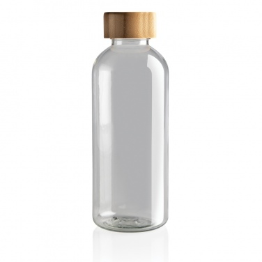 Logo trade business gifts image of: RCS RPET bottle with bamboo lid