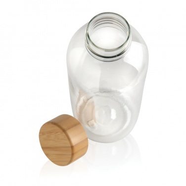 Logo trade business gifts image of: RCS RPET bottle with bamboo lid
