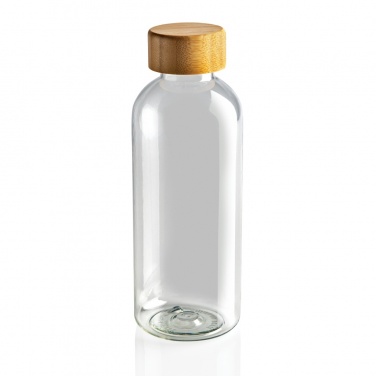 Logo trade corporate gifts image of: RCS RPET bottle with bamboo lid