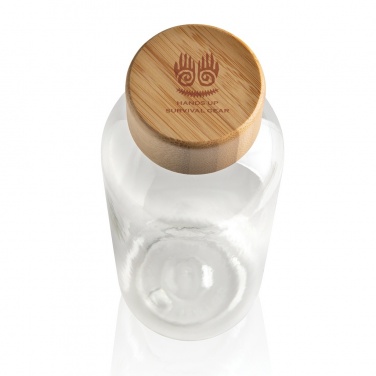 Logo trade corporate gifts picture of: RCS RPET bottle with bamboo lid