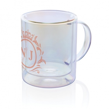 Logotrade corporate gifts photo of: Deluxe double wall electroplated glass mug