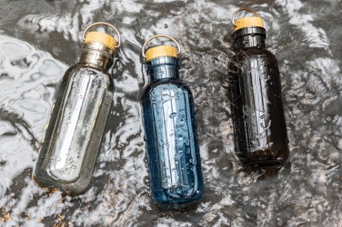 Logotrade business gift image of: RCS RPET bottle with bamboo lid and handle