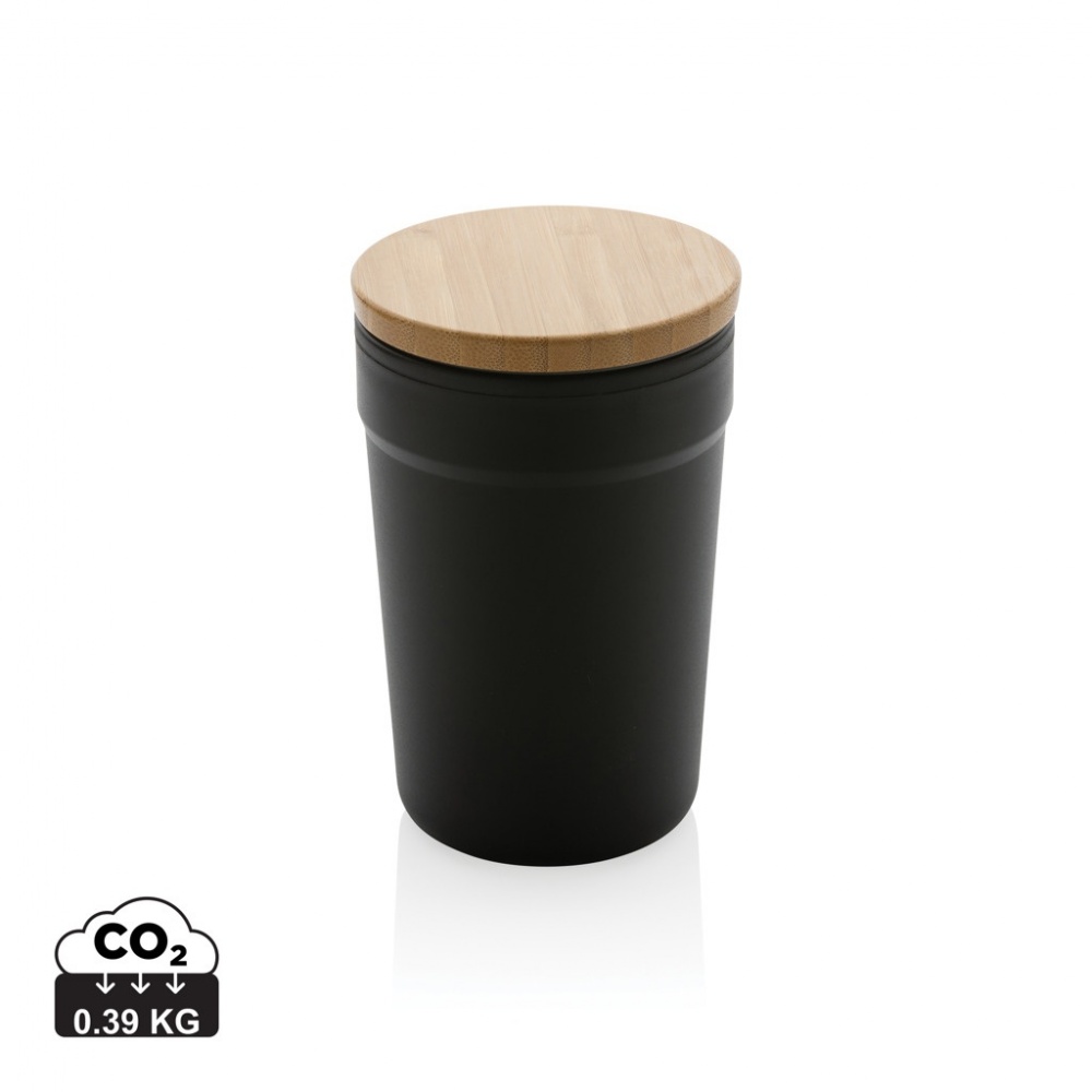 Logo trade promotional giveaways picture of: GRS certified recycled PP mug with bamboo lid