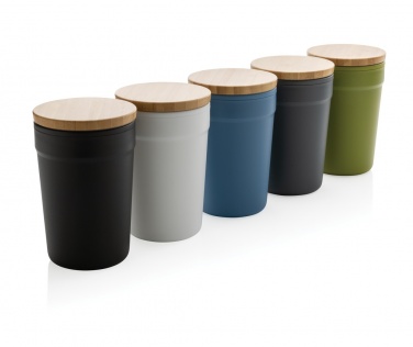 Logotrade corporate gift picture of: GRS certified recycled PP mug with bamboo lid