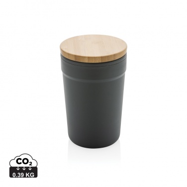 Logotrade promotional merchandise image of: GRS certified recycled PP mug with bamboo lid