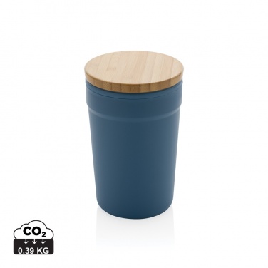 Logotrade promotional products photo of: GRS certified recycled PP mug with bamboo lid