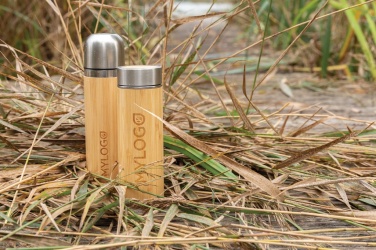 Logotrade advertising products photo of: Bamboo vacuum travel flask