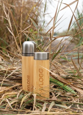Logotrade advertising products photo of: Bamboo vacuum travel flask