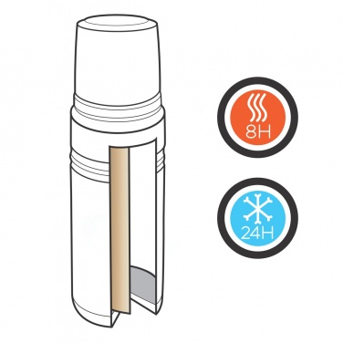 Logo trade corporate gifts image of: Swiss Peak Elite 1L copper vacuum flask