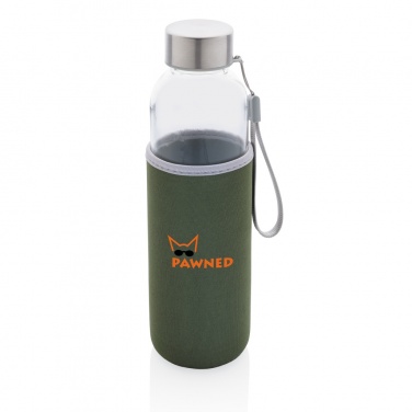 Logotrade advertising products photo of: Glass bottle with neoprene sleeve