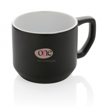 Logotrade promotional item picture of: Ceramic modern mug 350ml