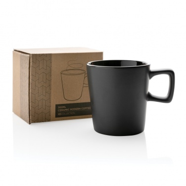 Logotrade corporate gift picture of: Ceramic modern coffee mug 300ml