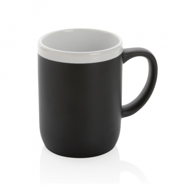Logo trade corporate gifts picture of: Ceramic mug with white rim 300ml
