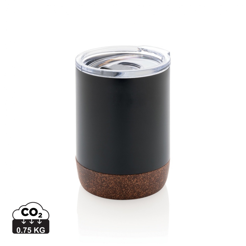 Logo trade promotional merchandise picture of: RCS Re-steel cork small vacuum coffee mug
