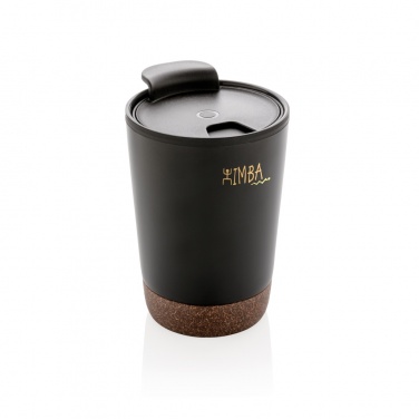 Logo trade corporate gifts image of: GRS RPP stainless steel cork coffee tumbler