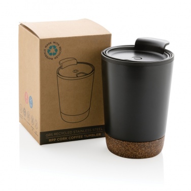 Logo trade promotional item photo of: GRS RPP stainless steel cork coffee tumbler