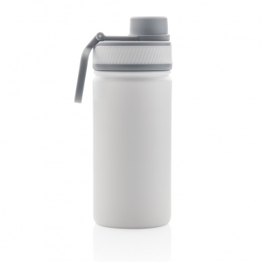 Logo trade promotional products image of: Vacuum stainless steel bottle with sports lid 550ml