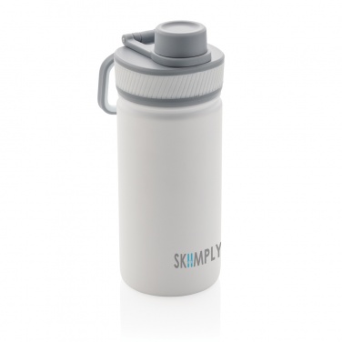 Logotrade promotional gift image of: Vacuum stainless steel bottle with sports lid 550ml