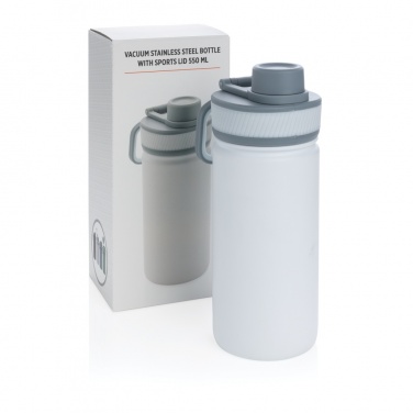Logotrade business gifts photo of: Vacuum stainless steel bottle with sports lid 550ml
