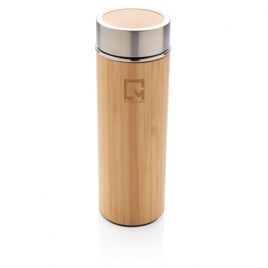 Logotrade promotional product image of: Leak proof bamboo vacuum bottle